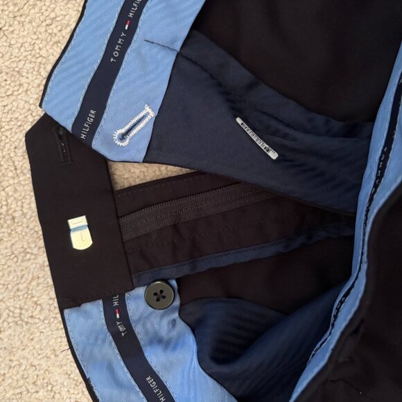Men's Tommy Hilfiger Black Dress Pants - Picture 3 of 4